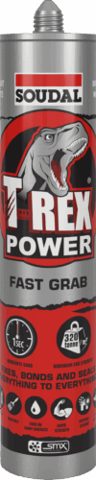 SOUDAL T-REX POWER FAST GRAB CLEAR CTG