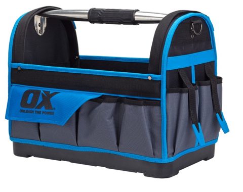 OX PRO HEAVY DUTY OPEN TOOL BAG TOTE- 18