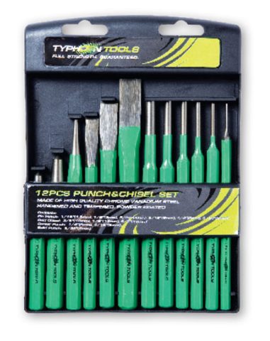 TYPHOON PUNCH & CHISEL SET 12PCE