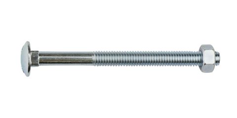 CUP HEAD MET G4.6 BOLT & NUT ZINC M6 X 45