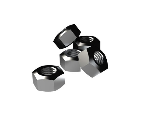 HEX NUT METRIC CL8 PLAIN M8