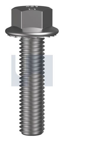 MET G8.8 FLANGE BOLT ZINC 10 X 50 (SERR)