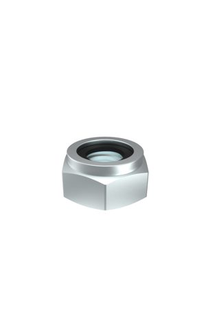 NYLON INSERT L/NUT GALV M8