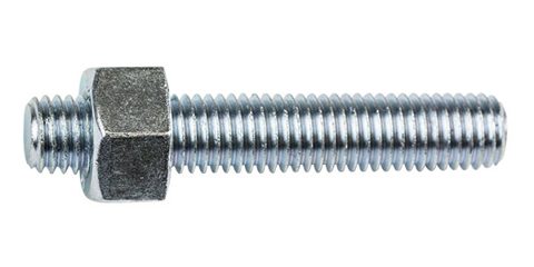 1 1/2 UN8 X 300 LG STUD BOLT ASTM 1293-B7 C/W 2 X 2H HVY HEX NUTS PLAIN