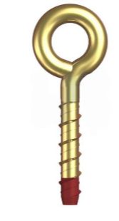 SCREW BOLT EYE ZINC M12 X 75