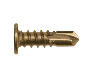 SCREW SD FLAT HEAD ZINC YELLOW 10-16X16