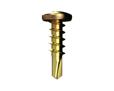 SCREW SD PAN HEAD ZINC YELLOW 8-18X22
