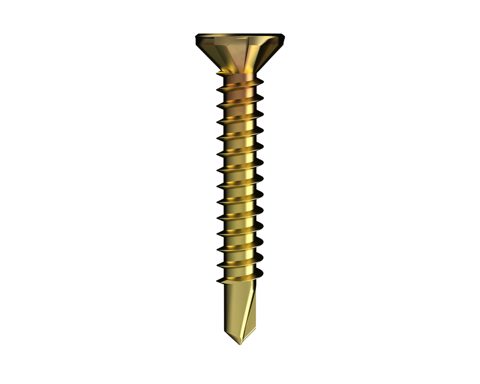 SCREW SD CSK SELF EMB ZINC YELLOW 8-18X20