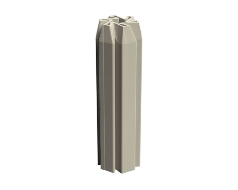 WALL PLUG PVC GREY M12 X 75MM